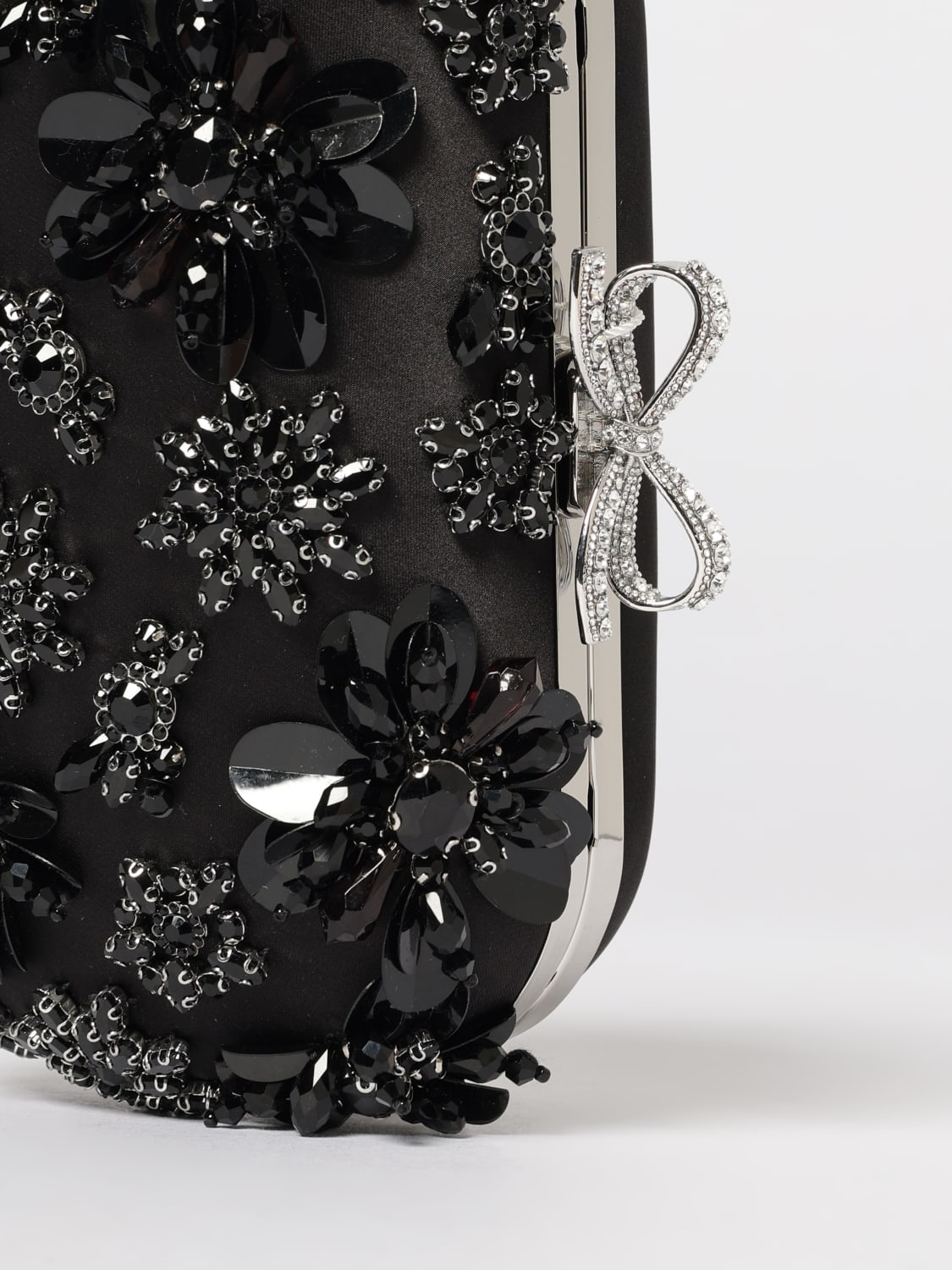 SELF-PORTRAIT SHOULDER BAG: Shoulder bag woman Self-portrait, Black - Img 3