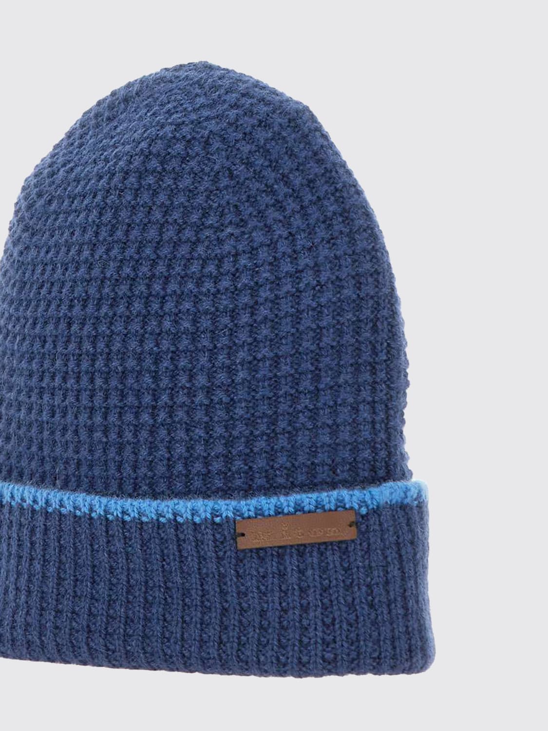 KITON HAT: Scarf men Kiton, Blue - Img 2