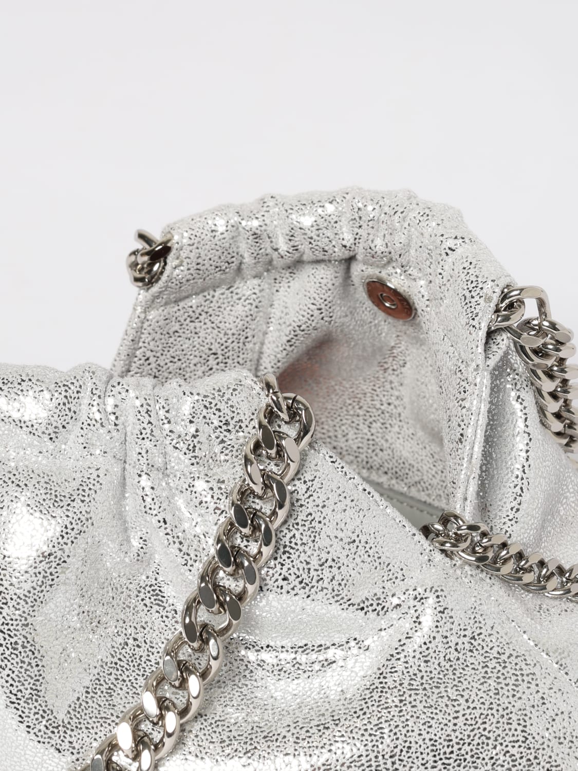 STELLA MCCARTNEY BORSA A MANO: Borsa a mano donna Stella McCartney, Silver - Img 5