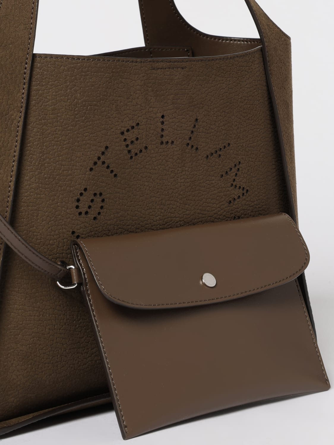 STELLA MCCARTNEY BORSA A SPALLA: Borsa a spalla donna Stella McCartney, Marrone - Img 4