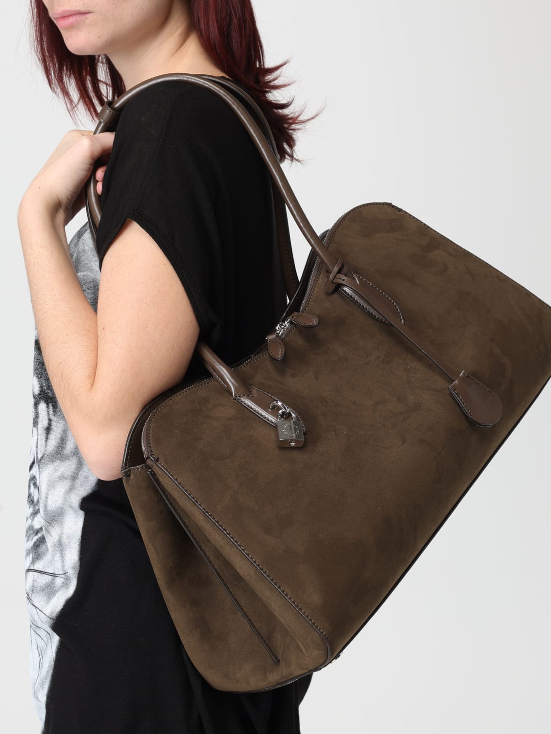 STELLA MCCARTNEY SCHULTERTASCHE: Schultertasche damen Stella McCartney, Braun - Img 2