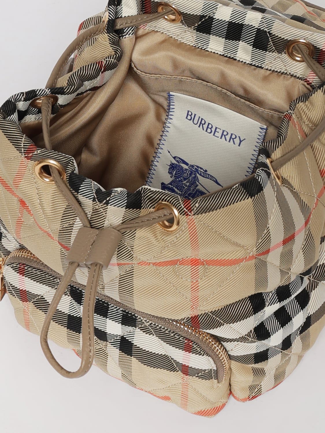 BURBERRY ZAINO: Zaino donna Burberry, Beige - Img 5