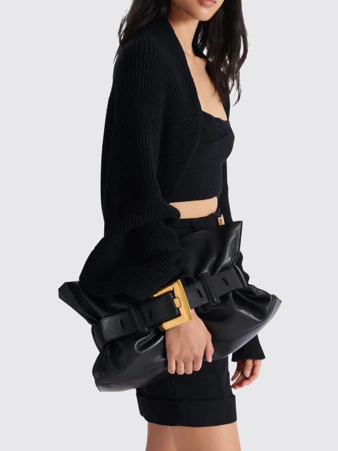 BALMAIN BOLSO DE HOMBRO: Bolso de hombro mujer Balmain, Negro - Img 2