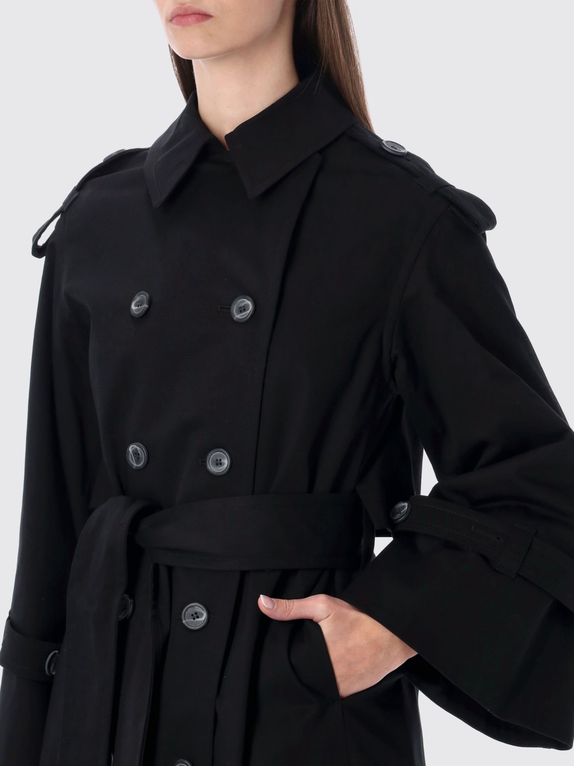 BY MALENE BIRGER JACKET: Coat woman by Malene Birger, Black - Img 3