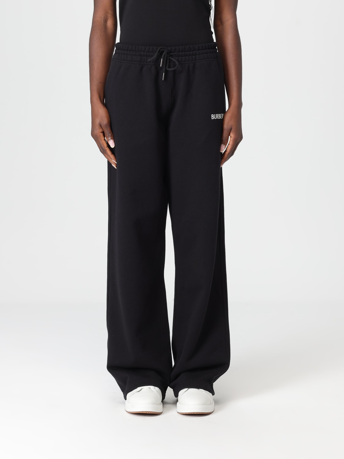BURBERRY PANTS: Pants woman Burberry, Black - Img 1