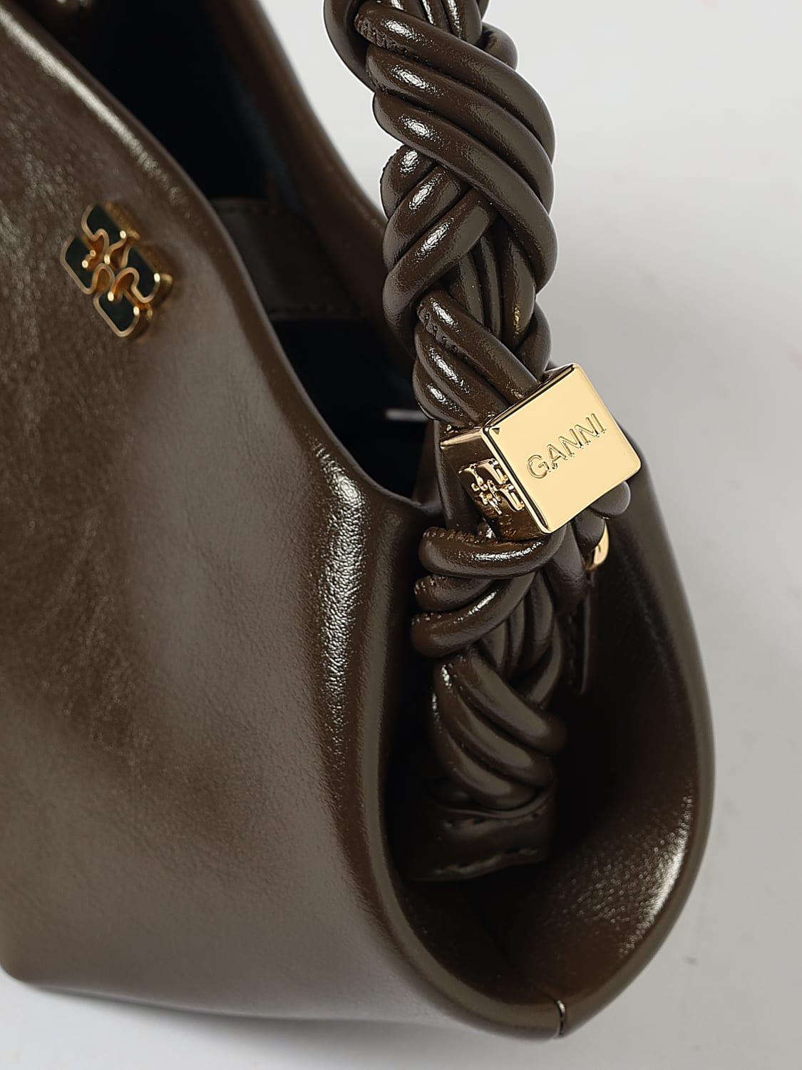 GANNI HANDBAG: Handbag woman Ganni, Brown - Img 3