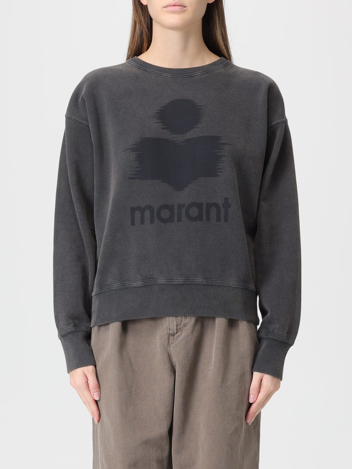 ISABEL MARANT ETOILE SWEAT-SHIRT: Sweat-shirt femme Isabel Marant Etoile, Gris - Img 1
