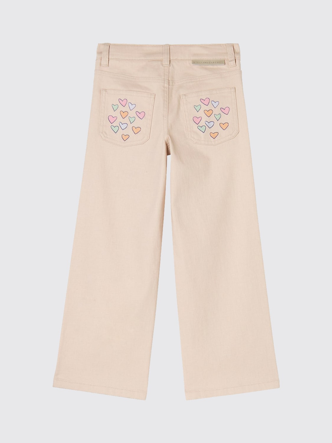 STELLA MCCARTNEY KIDS PANTALONI: Pantaloni in cotone Stella McCartney Kids, Beige - Img 2