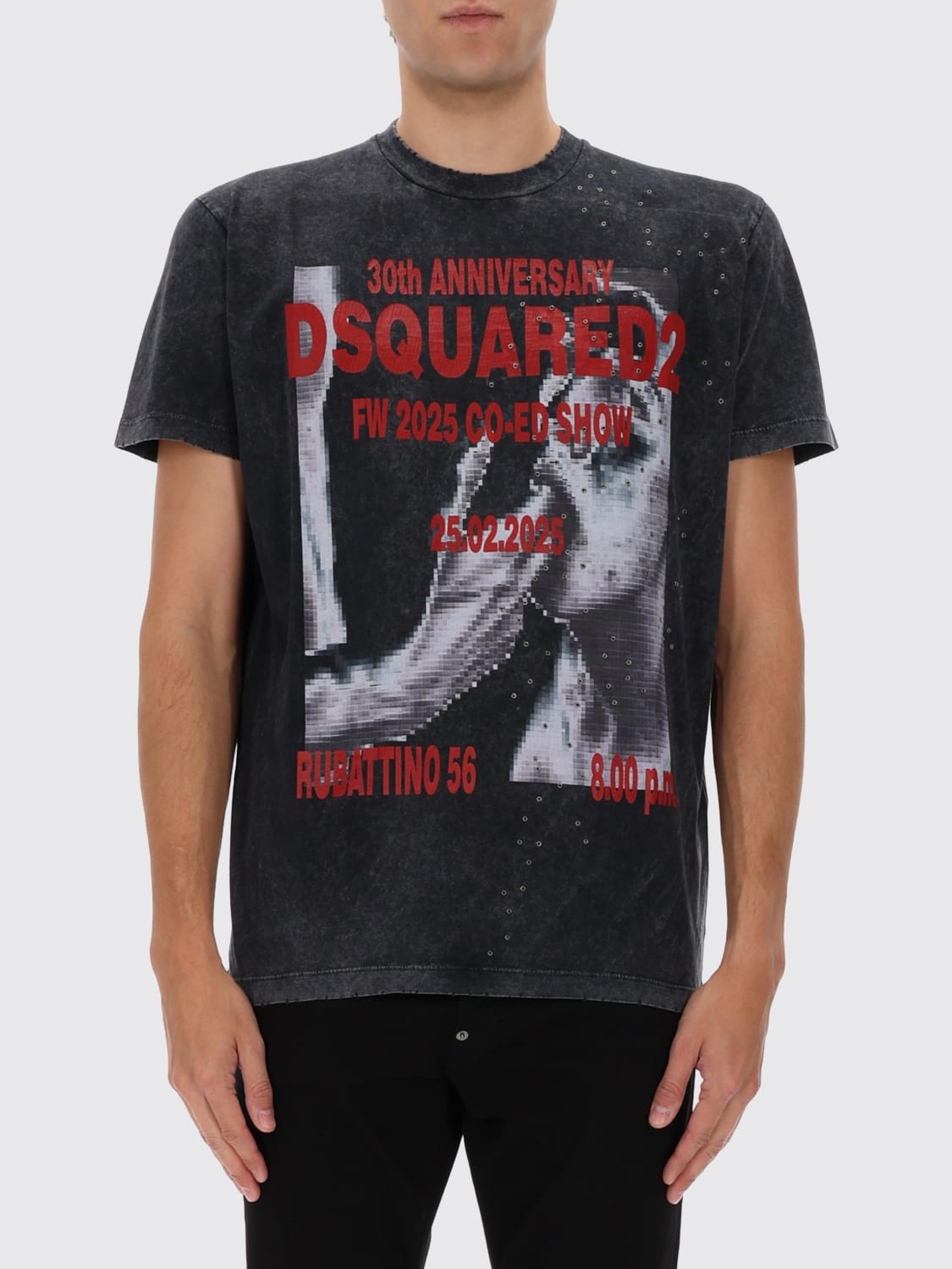 DSQUARED2 T-SHIRT: T-shirt homme Dsquared2, Gris - Img 1