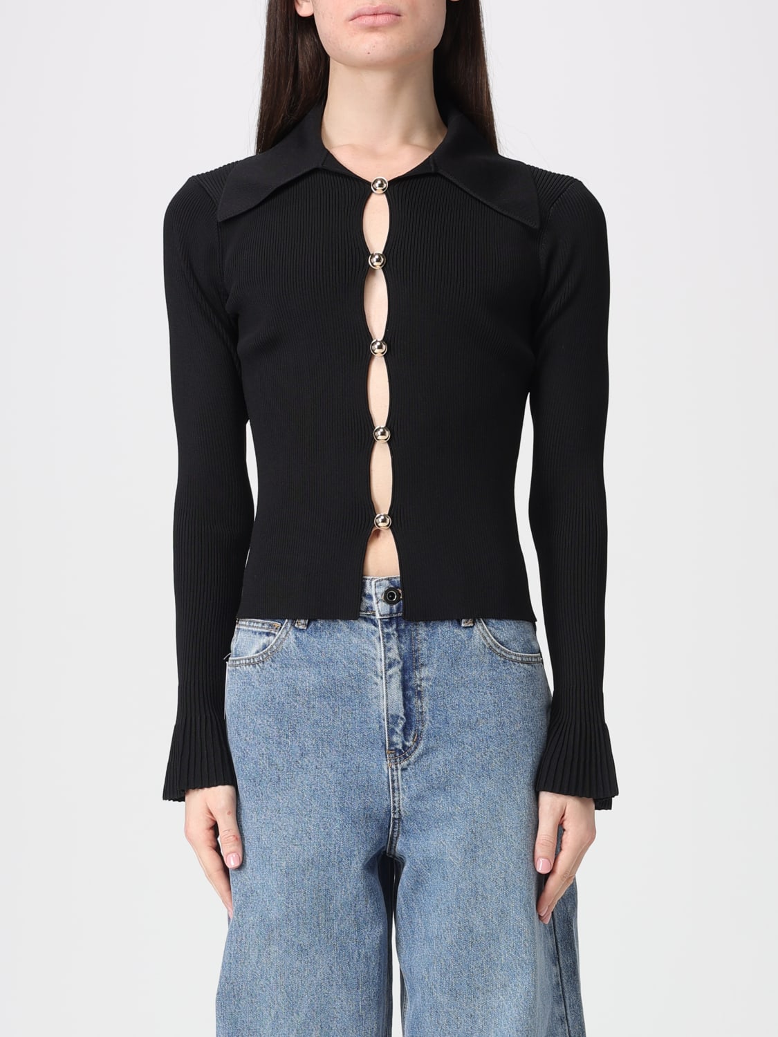 SELF-PORTRAIT TOP: Top mujer Self-portrait, Negro - Img 1