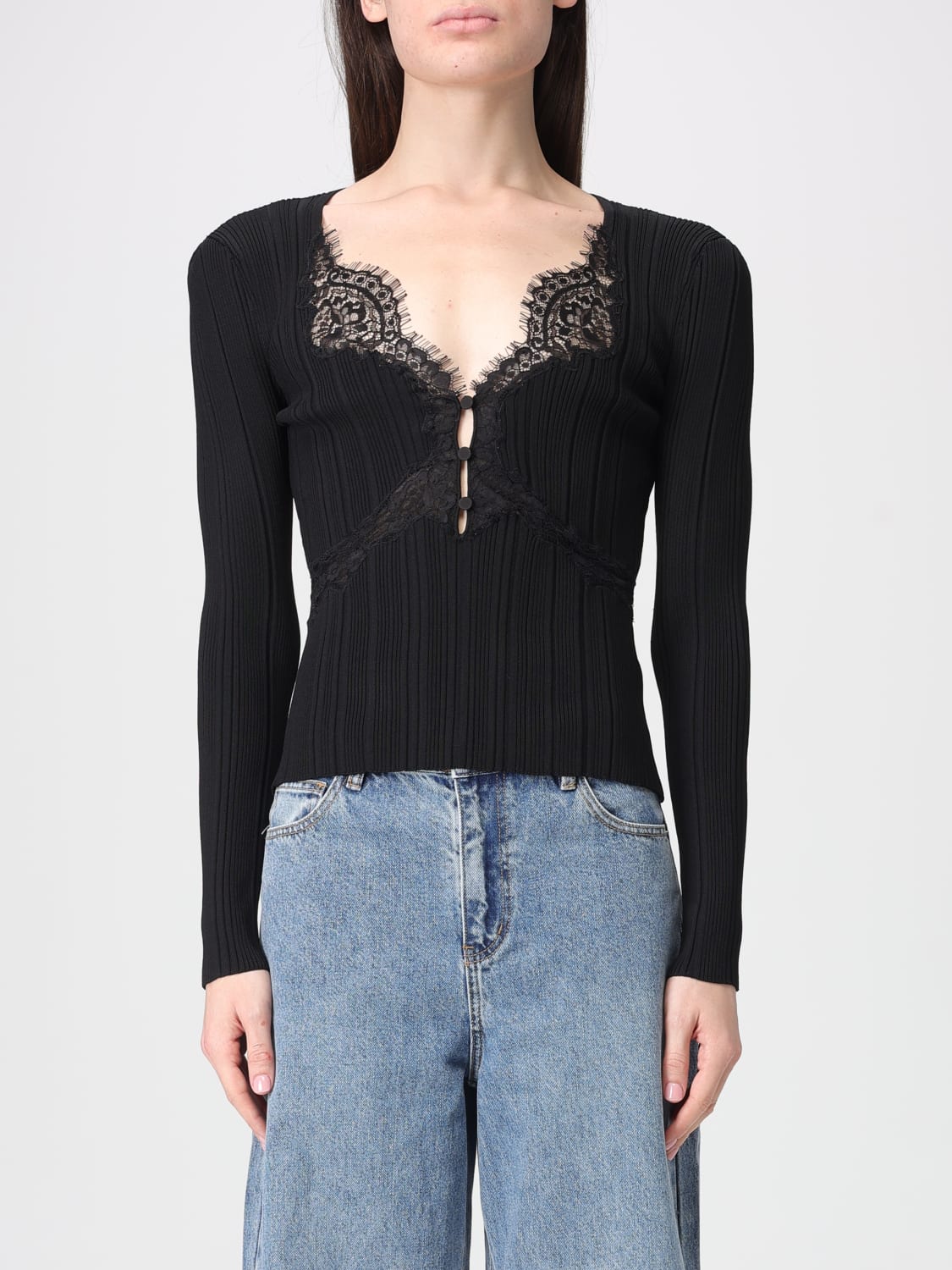 SELF-PORTRAIT TOP: Top woman Self-portrait, Black - Img 1