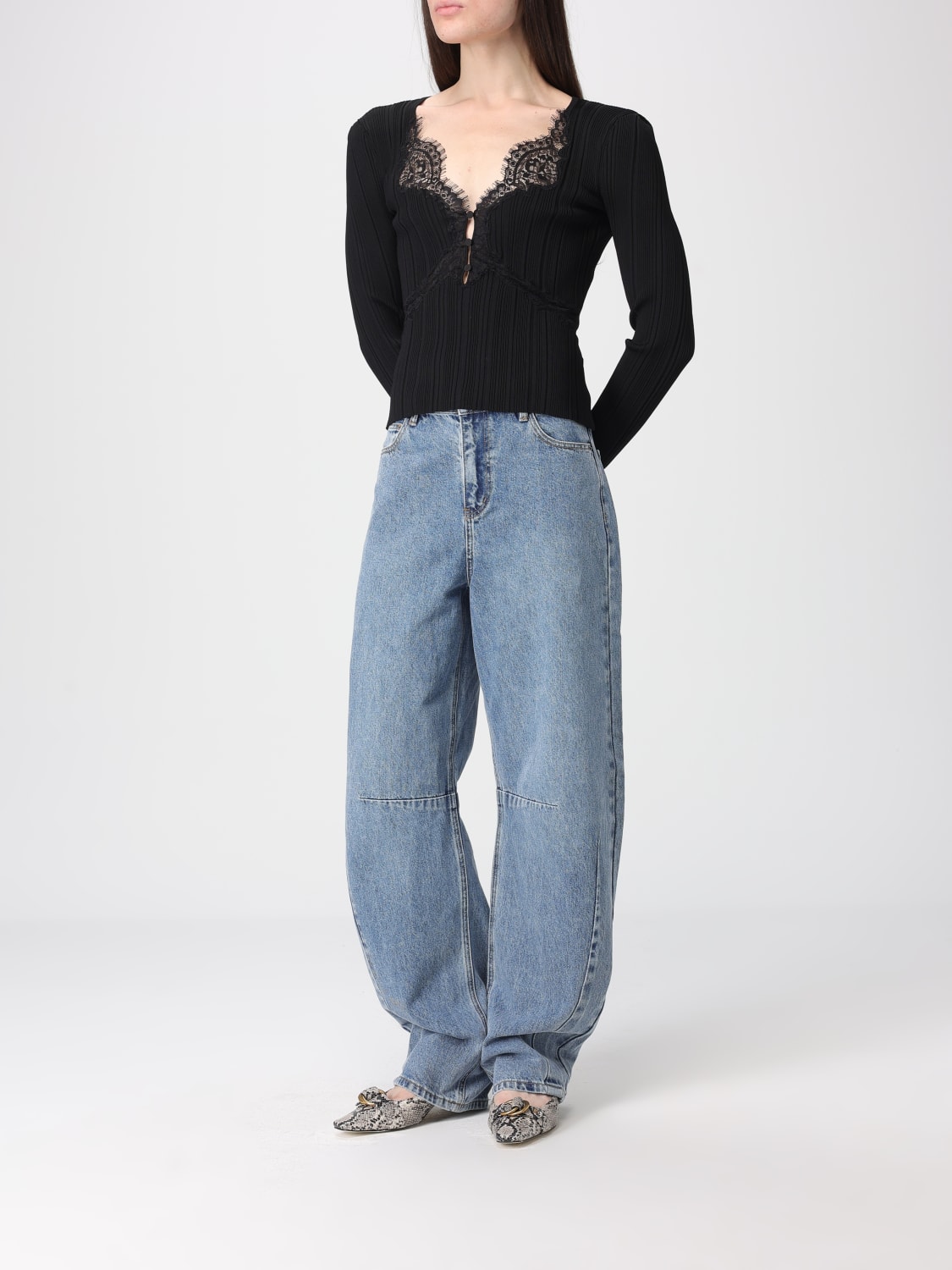 SELF-PORTRAIT TOP: Top woman Self-portrait, Black - Img 2