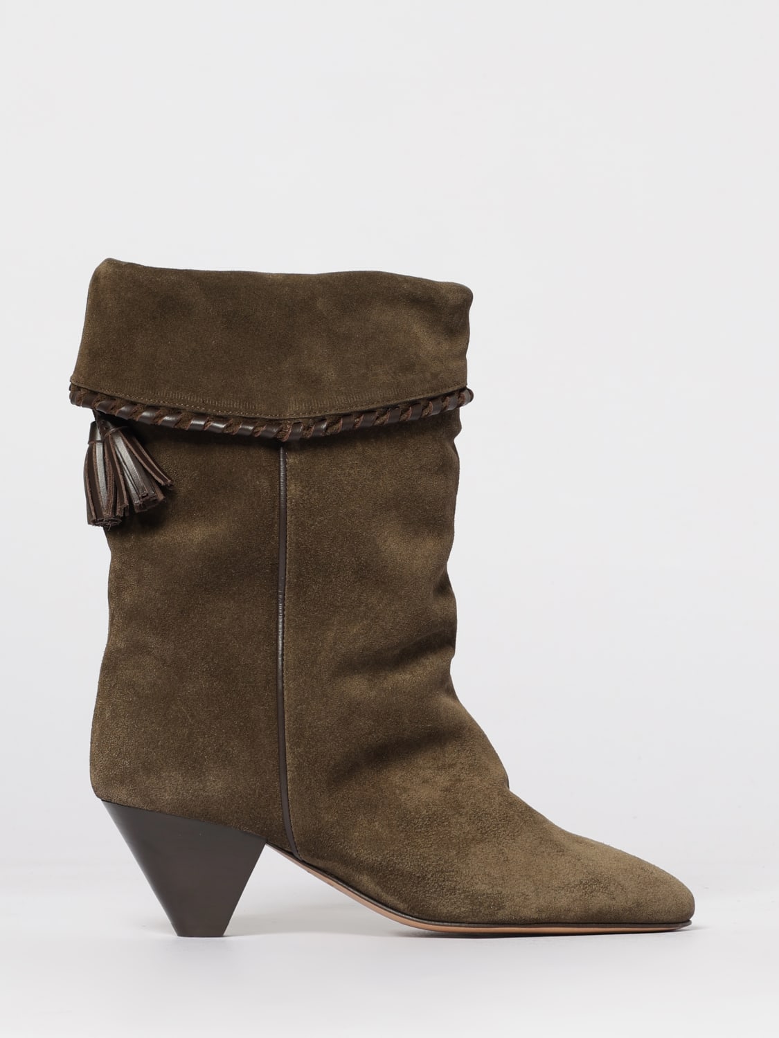 ISABEL MARANT BOOTS: Flat ankle boot woman Isabel Marant, Brown - Img 1