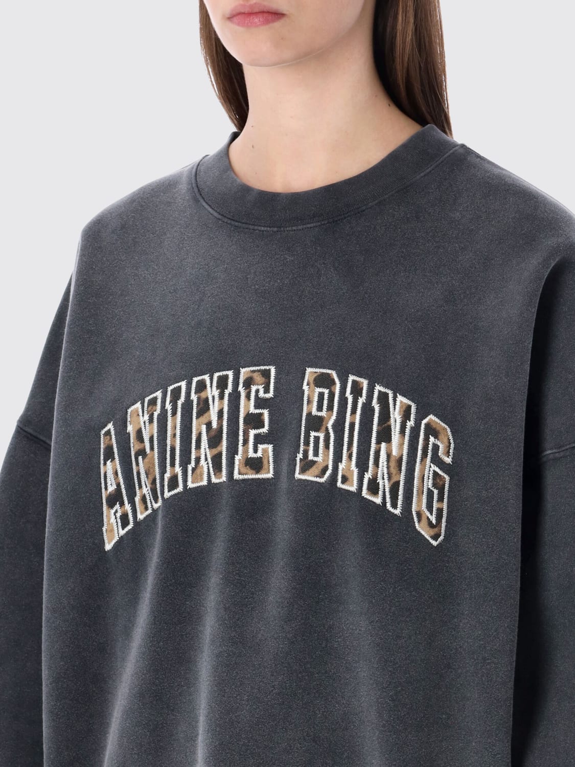 ANINE BING SWEATSHIRT: Sweatshirt damen Anine Bing, Schwarz - Img 3