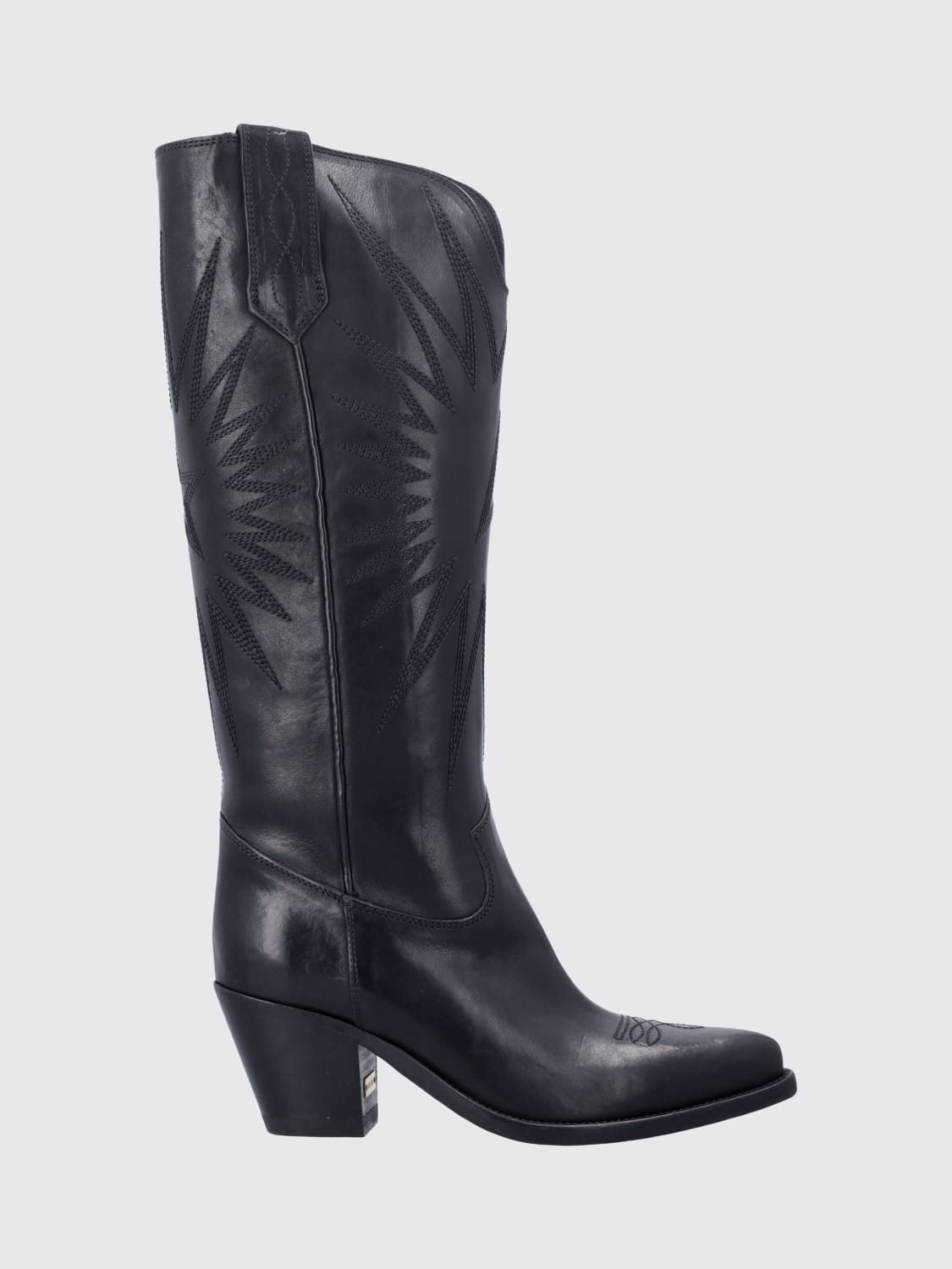 GOLDEN GOOSE BOOTS: Flat shoes woman Golden Goose, Black - Img 1