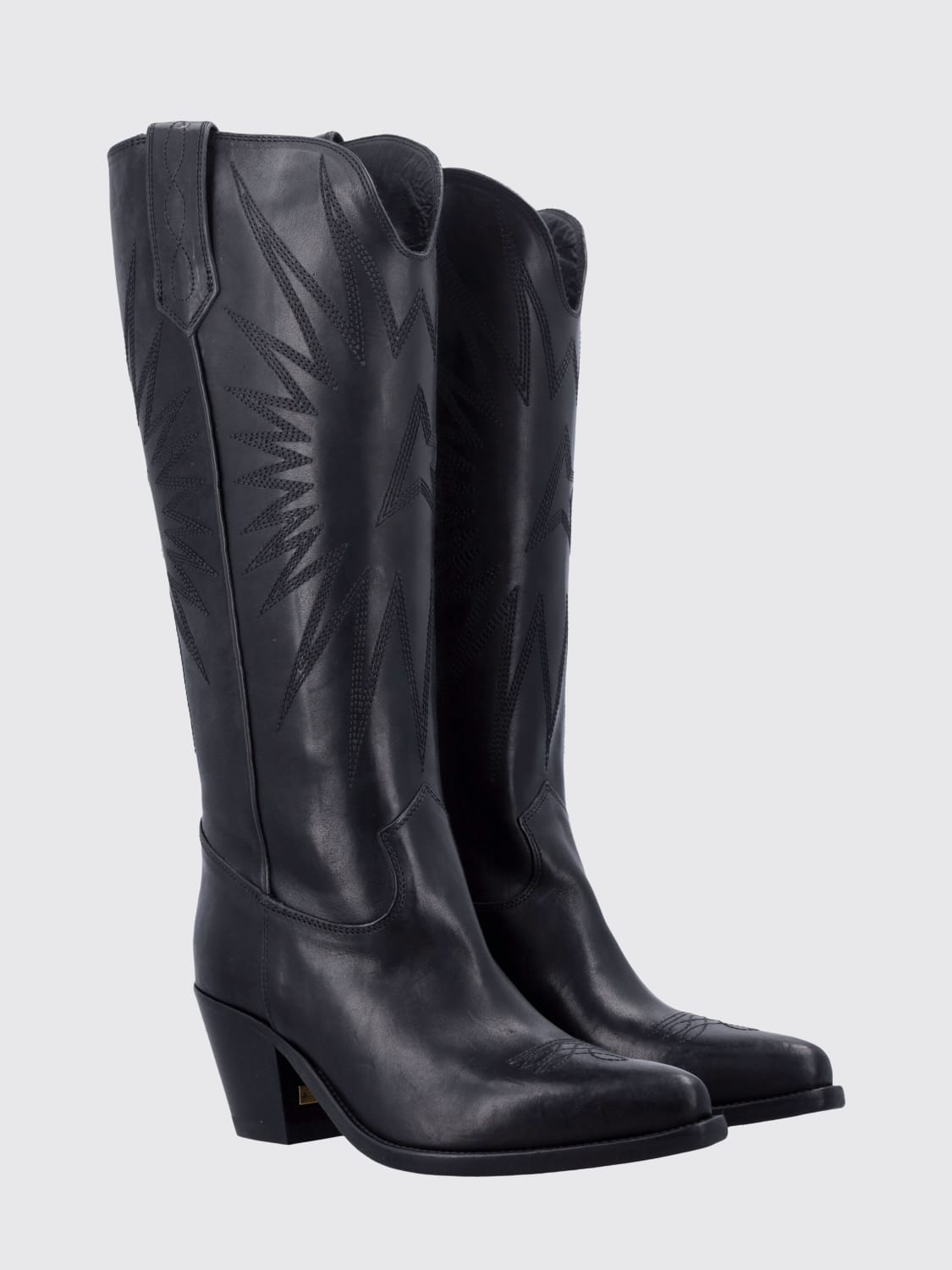 GOLDEN GOOSE BOOTS: Flat shoes woman Golden Goose, Black - Img 2