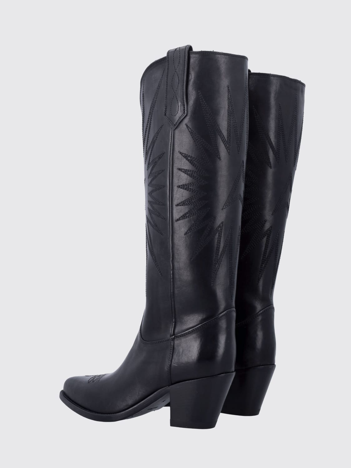 GOLDEN GOOSE BOOTS: Flat shoes woman Golden Goose, Black - Img 3