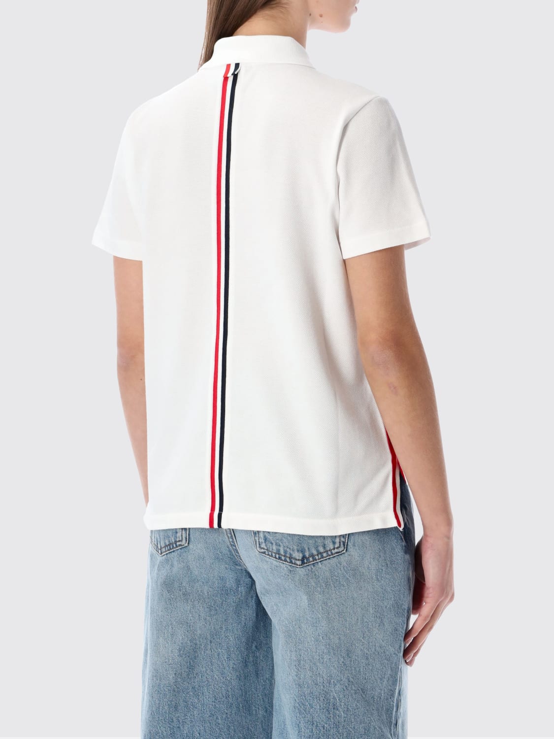 THOM BROWNE POLO SHIRT: T-shirt woman Thom Browne, White - Img 2
