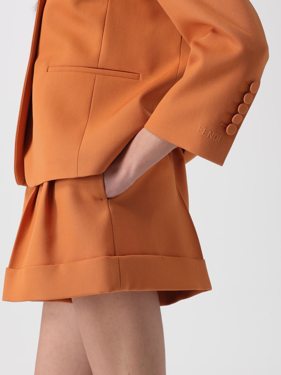 FENDI BLAZER: Blazer woman Fendi, Orange - Img 4