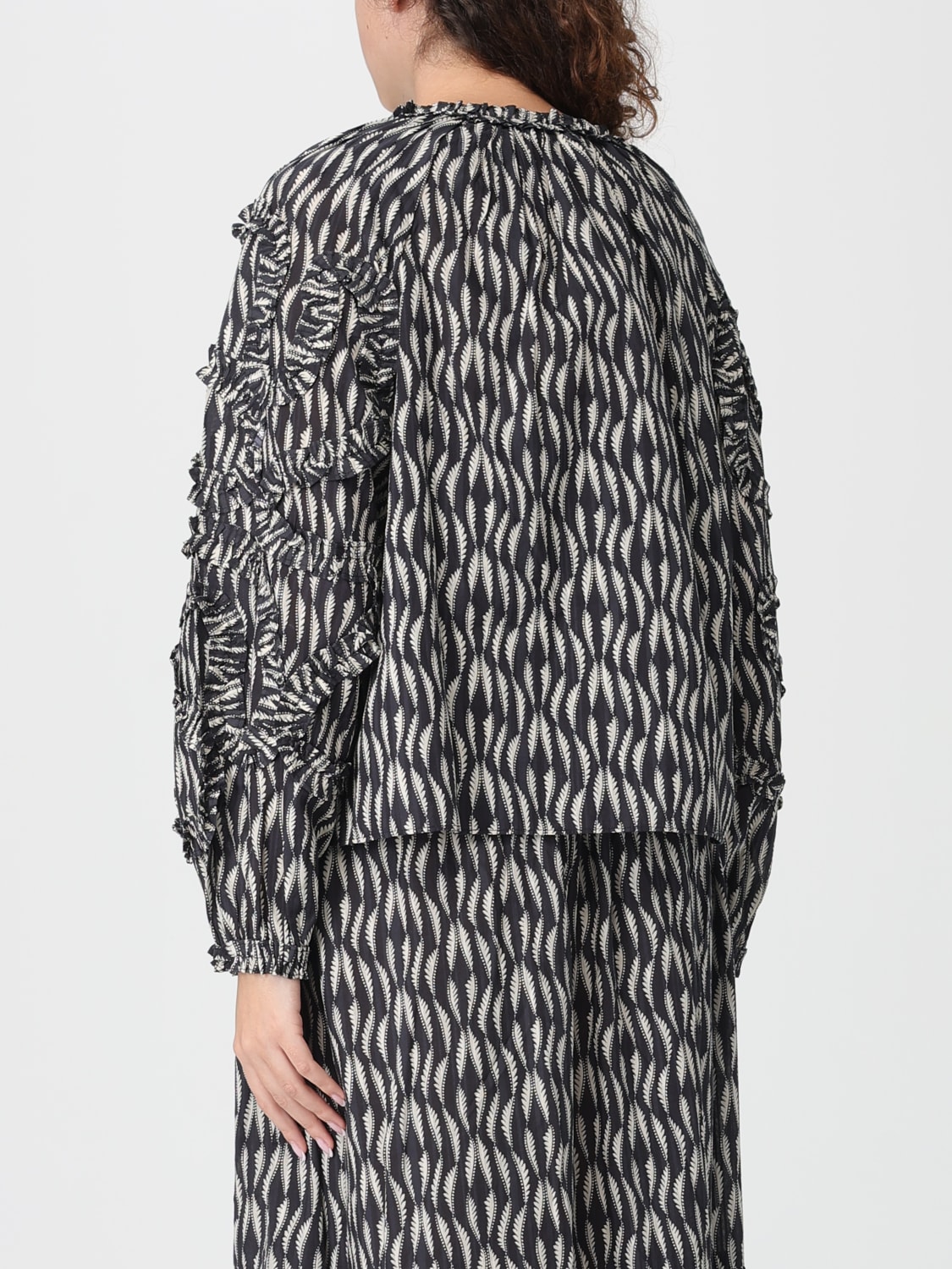 ULLA JOHNSON MAGLIA: Blusa Ulla Johnson in cotone con stampa , Fantasia - Img 2