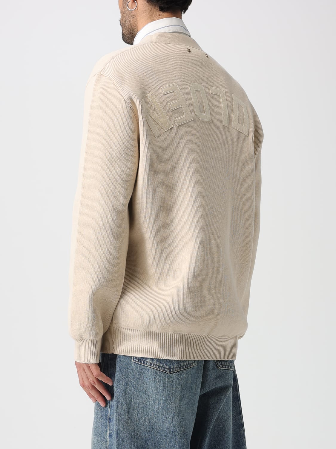 GOLDEN GOOSE CARDIGAN: Cardigan men Golden Goose, Beige - Img 3