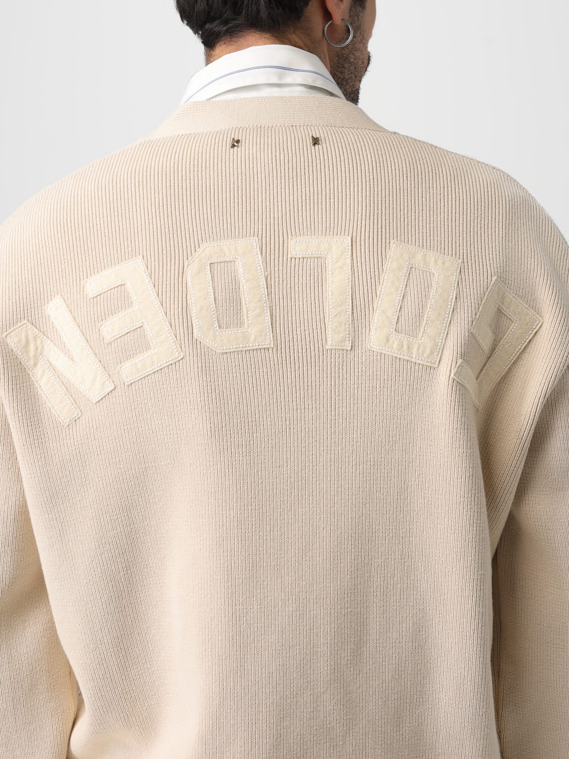 GOLDEN GOOSE CARDIGAN: Cardigan men Golden Goose, Beige - Img 4