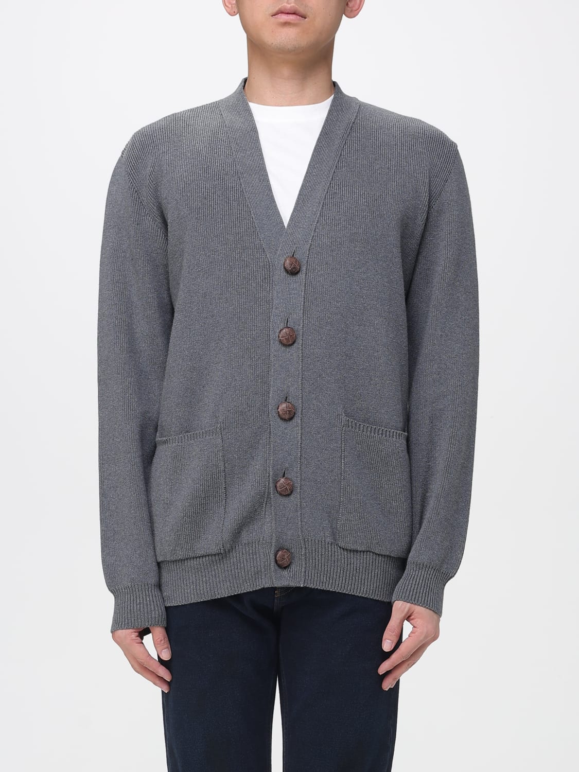 GOLDEN GOOSE CARDIGAN: Cardigan men Golden Goose, Grey - Img 1