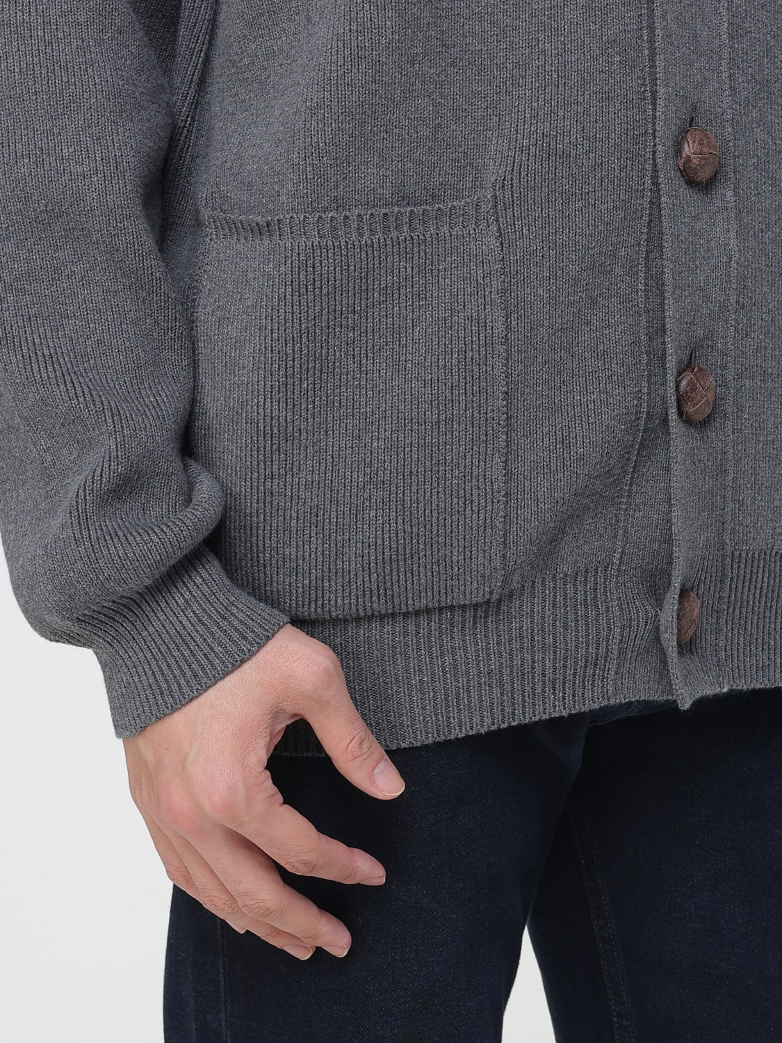 GOLDEN GOOSE CARDIGAN: Cardigan men Golden Goose, Grey - Img 4