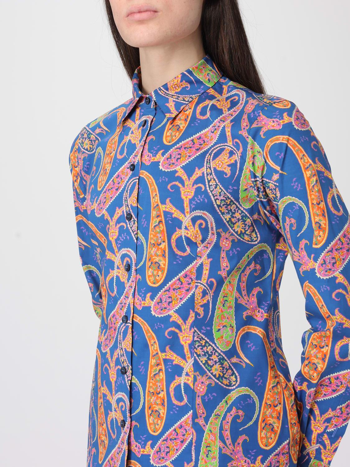 ETRO 셔츠: 셔츠 여성 Etro, 블루 - Img 4