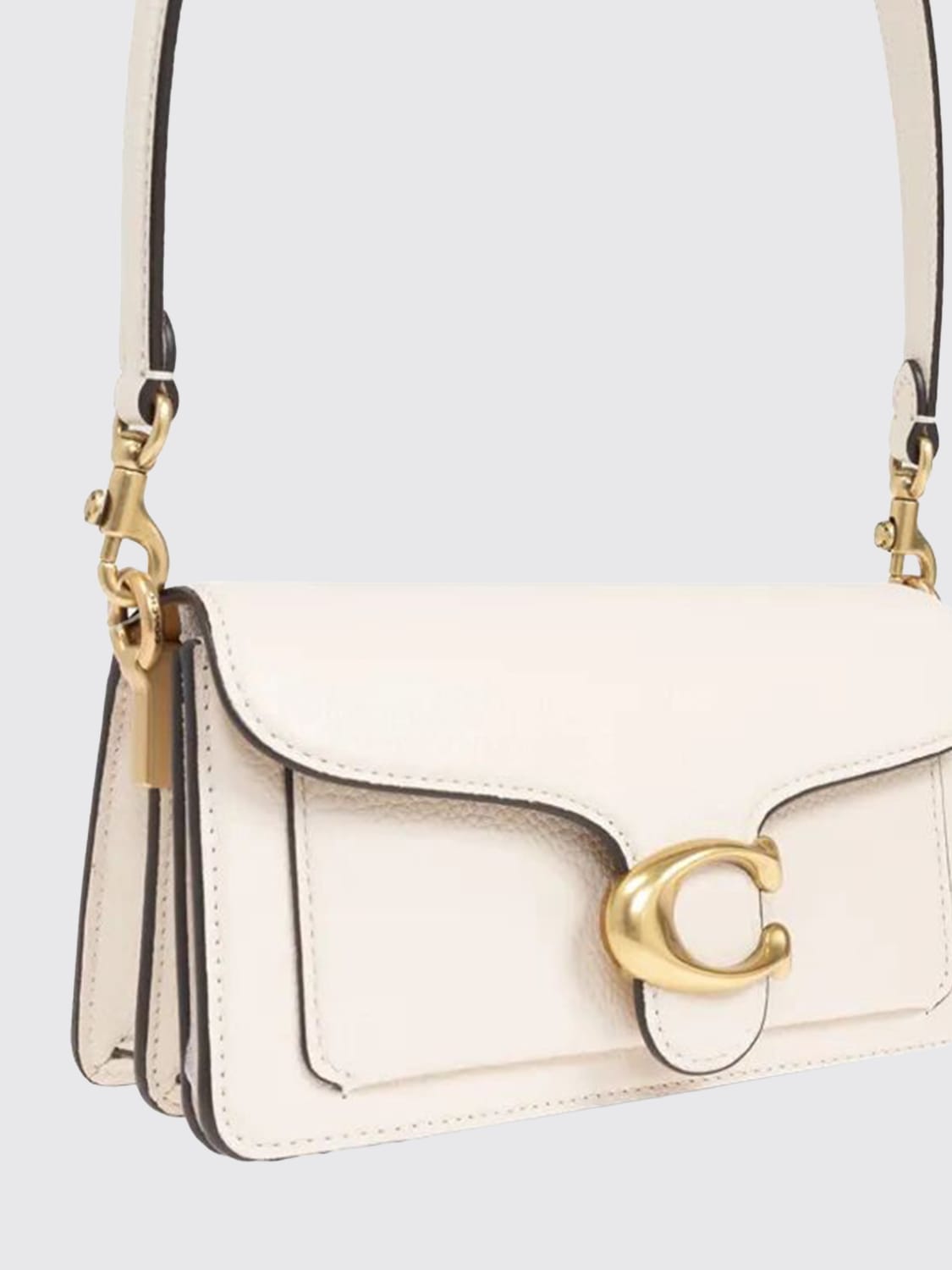 COACH SCHULTERTASCHE: Schultertasche damen Coach, Weiß - Img 3