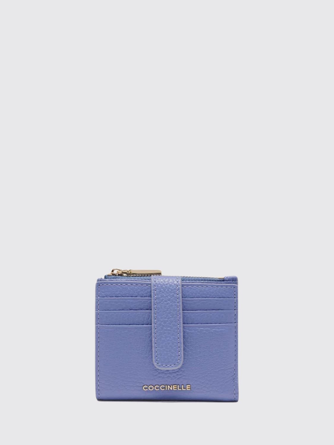COCCINELLE WALLET: Wallet woman Coccinelle, Gnawed Blue - Img 1