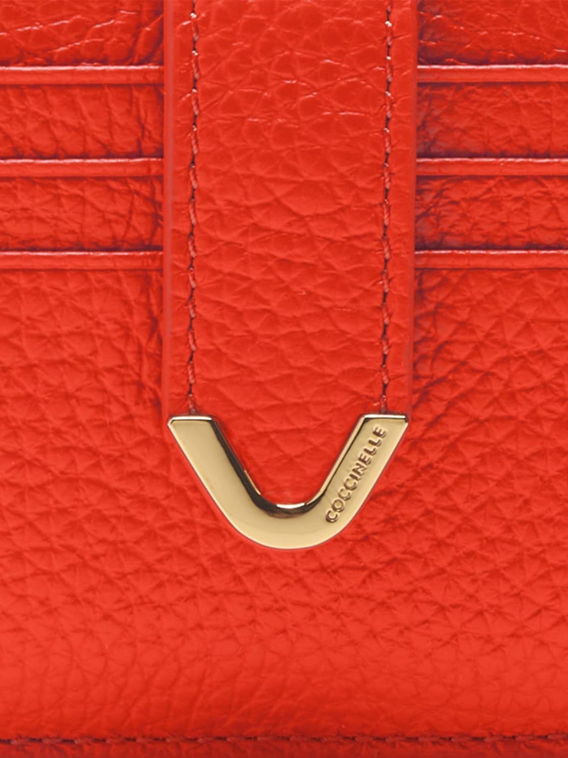 COCCINELLE WALLET: Wallet woman Coccinelle, Coral - Img 4