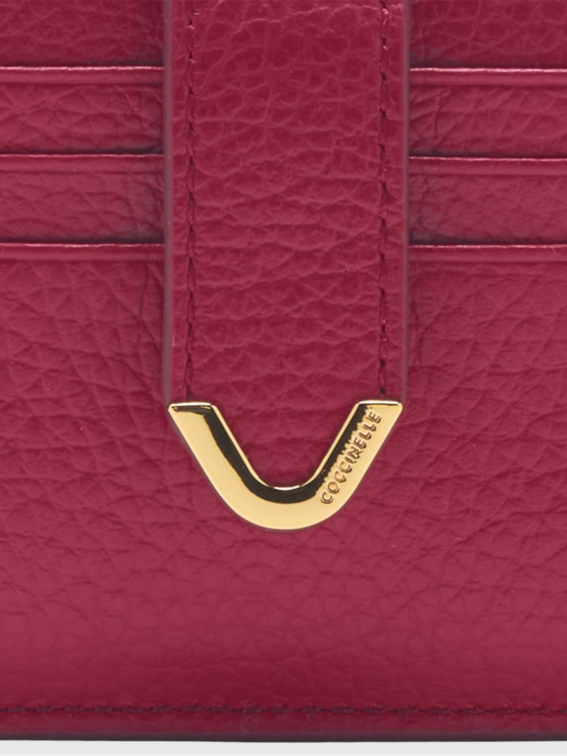 COCCINELLE WALLET: Wallet woman Coccinelle, Wine - Img 4