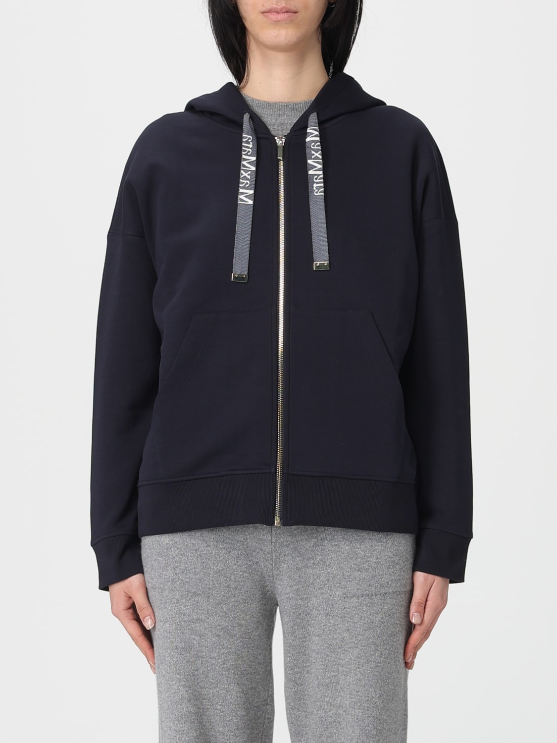 'S MAX MARA SWEAT-SHIRT: Pull femme 's Max Mara, Bleu - Img 1