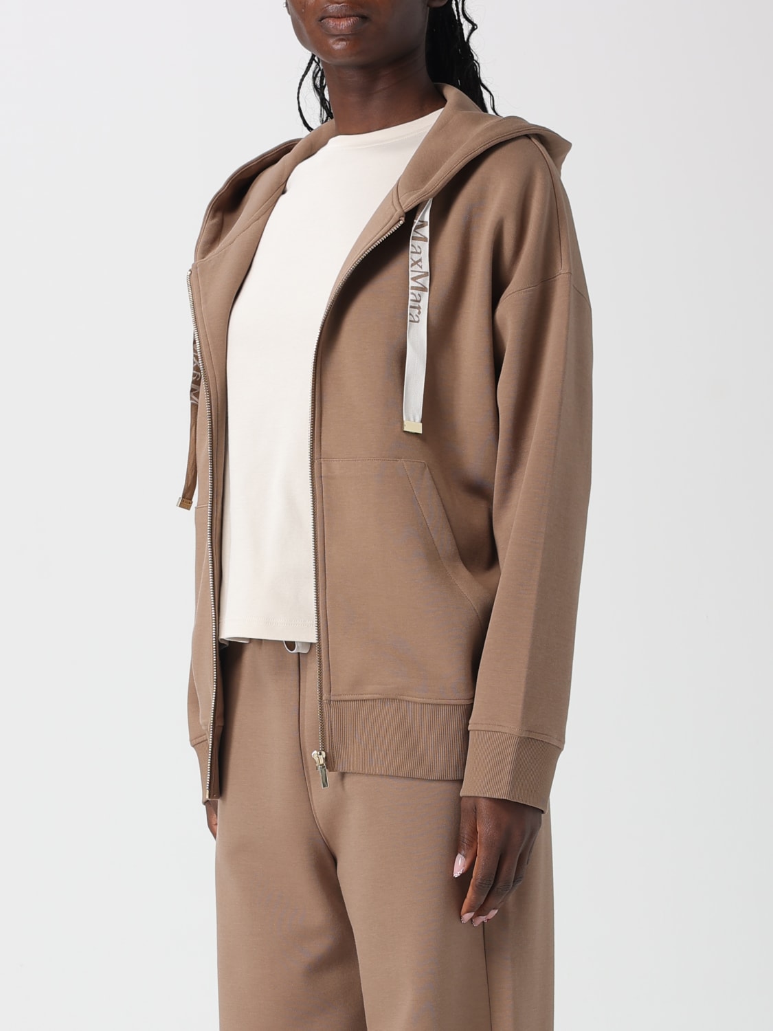 'S MAX MARA SWEAT-SHIRT: Pull femme 's Max Mara, Chameau - Img 4