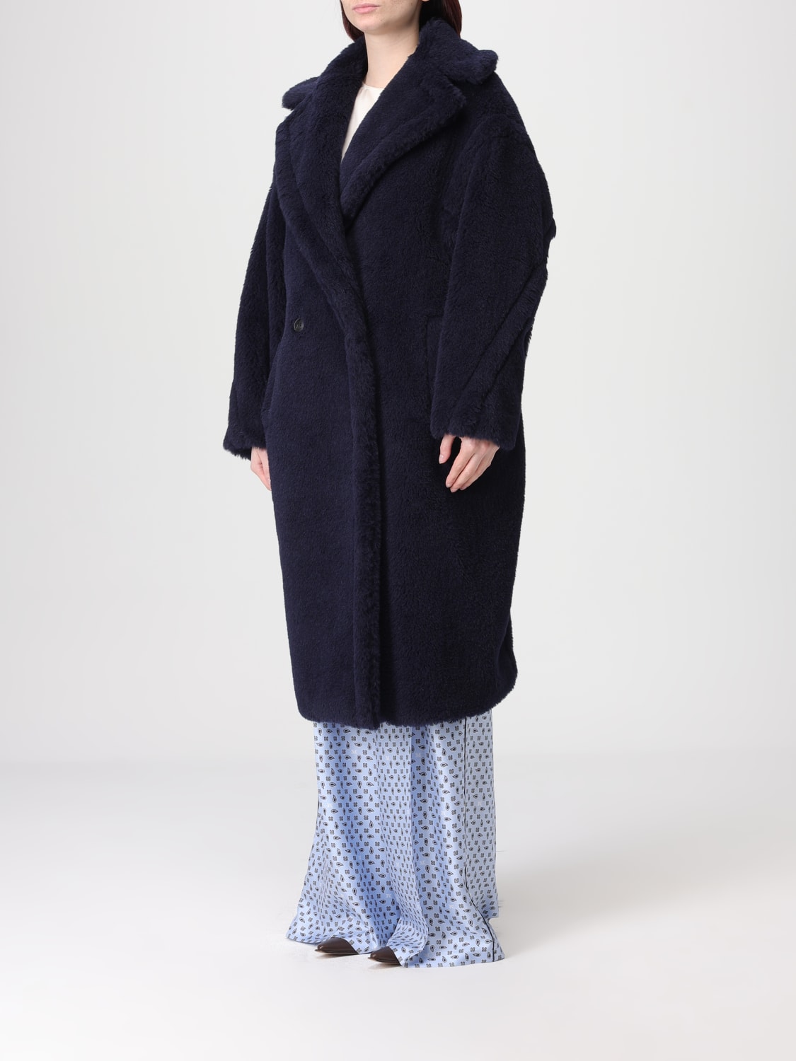 MAX MARA PELZMANTEL: Blazer damen Max Mara, Blau - Img 4