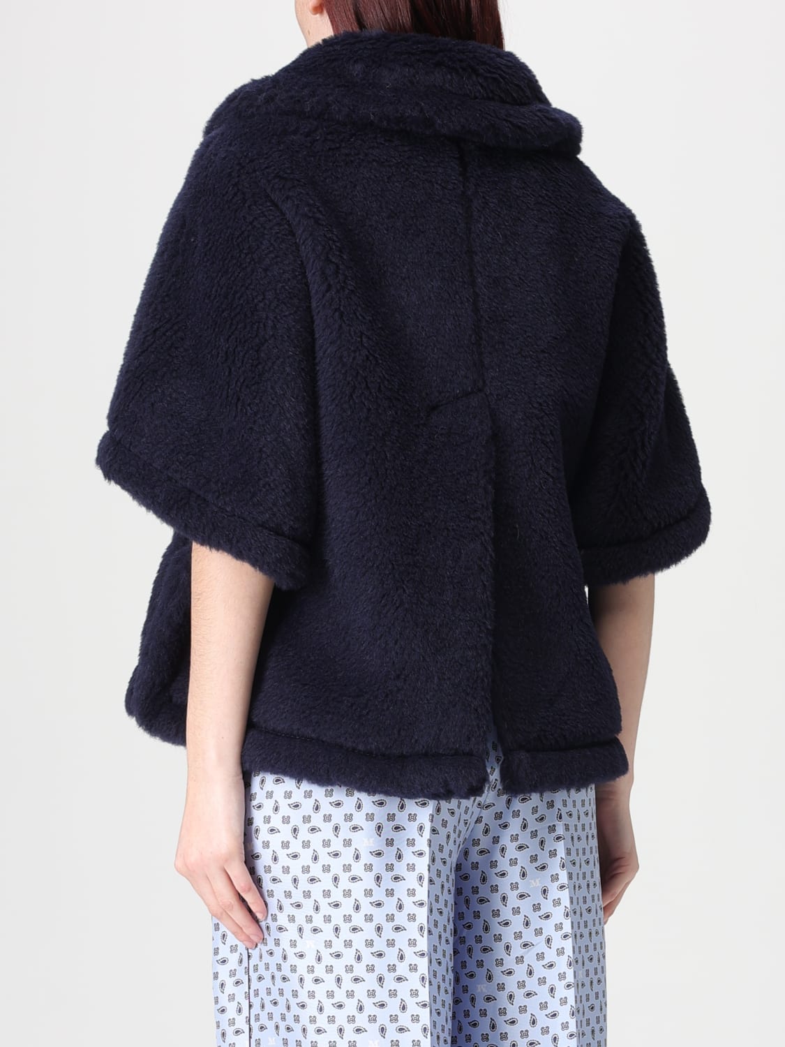 MAX MARA PELLICCIA: Cappotto teddy Max Mara in pelliccia , Blue - Img 3