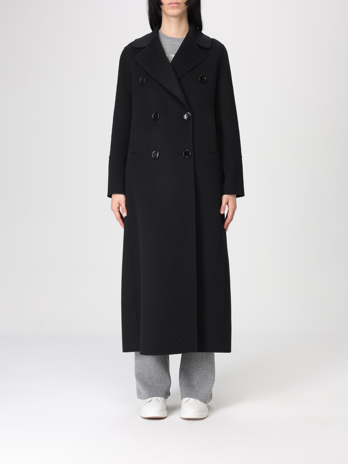'S MAX MARA ABRIGO: Abrigo mujer 's Max Mara, Negro - Img 1