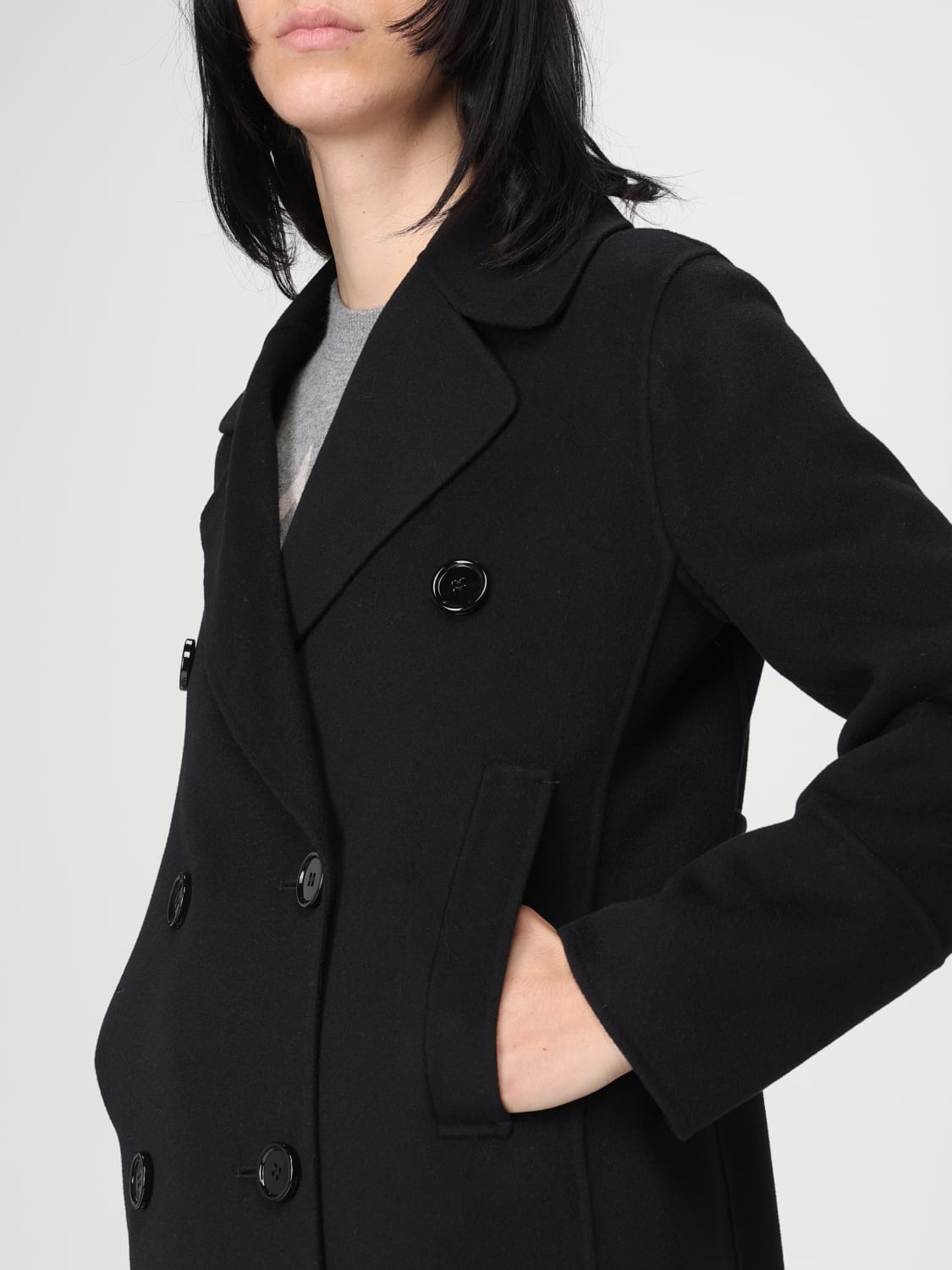 'S MAX MARA ABRIGO: Abrigo mujer 's Max Mara, Negro - Img 3