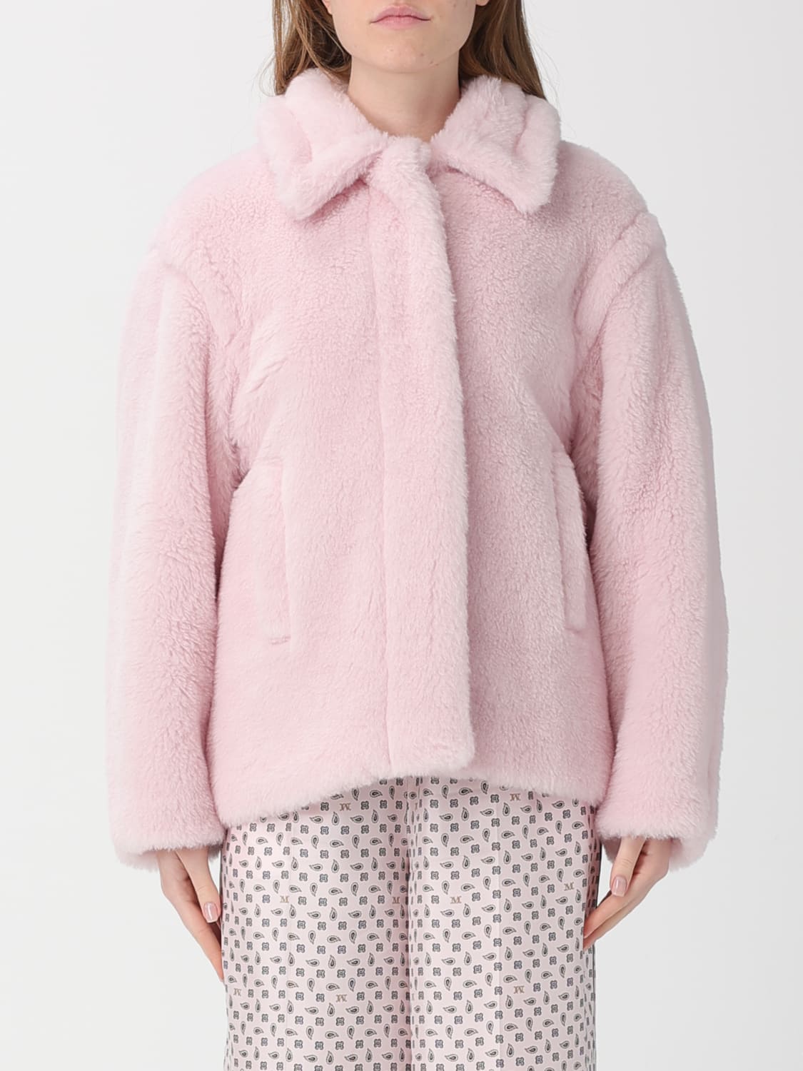 MAX MARA COAT: Coat woman Max Mara, Pink - Img 1