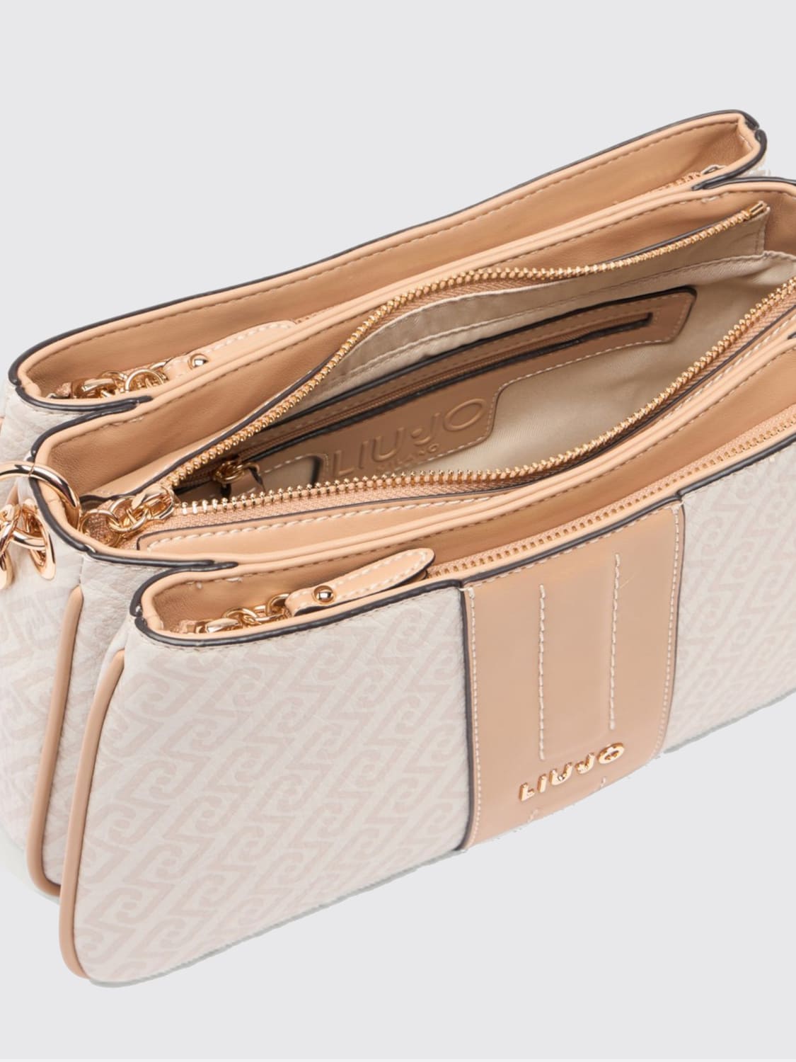 LIU JO MINI BAG: Mini bag woman Liu Jo, Beige - Img 4