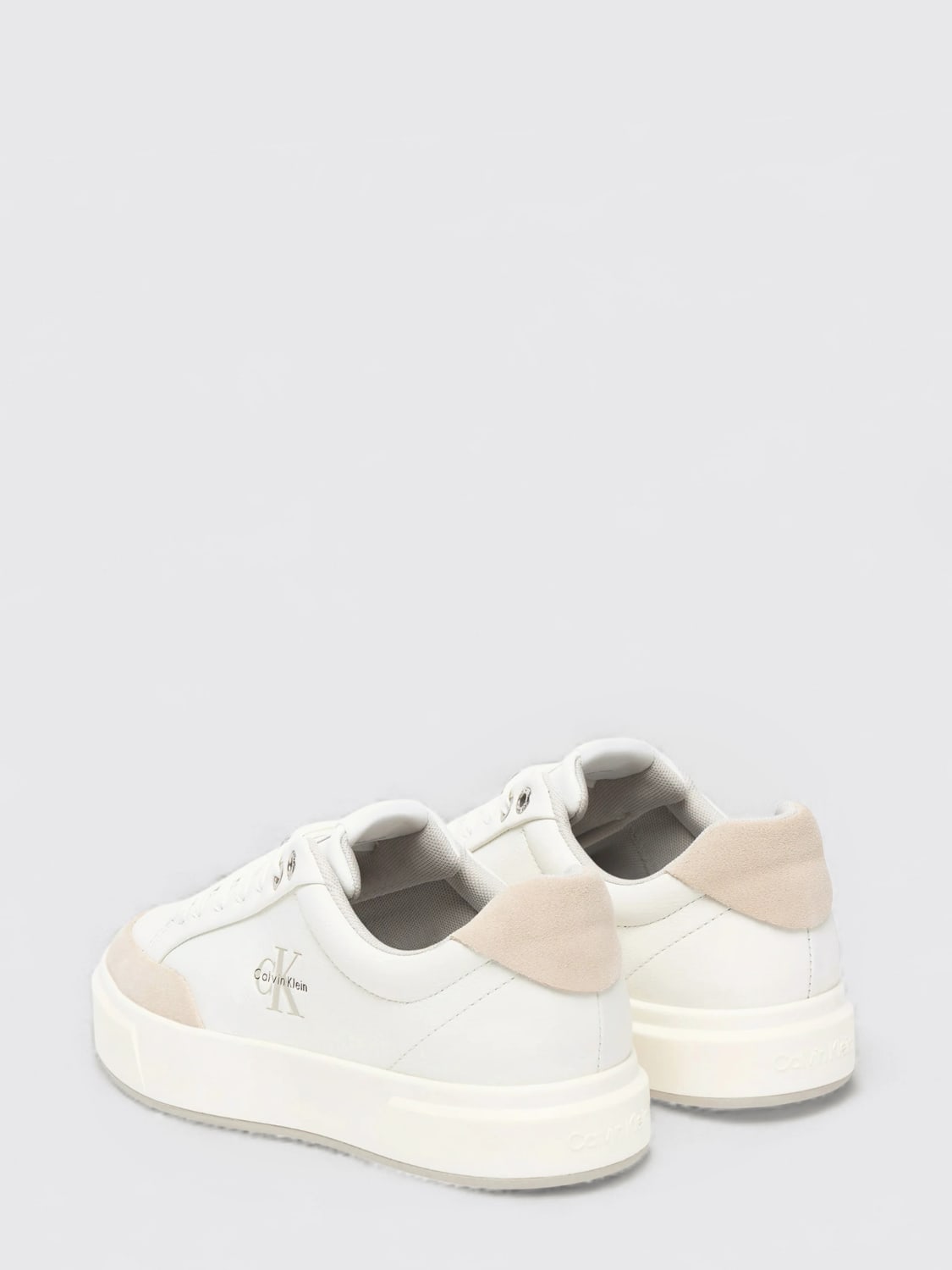 CALVIN KLEIN JEANS SNEAKERS: Sneakers woman Calvin Klein Jeans, White - Img 3