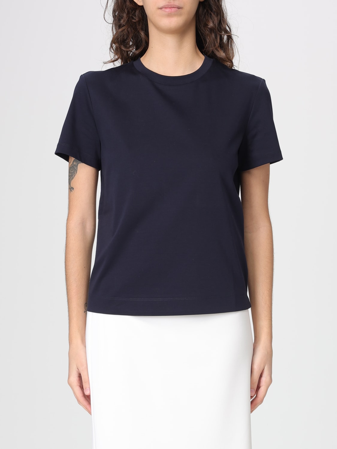 MAX MARA T-SHIRT: T-shirt woman Max Mara, Blue - Img 1