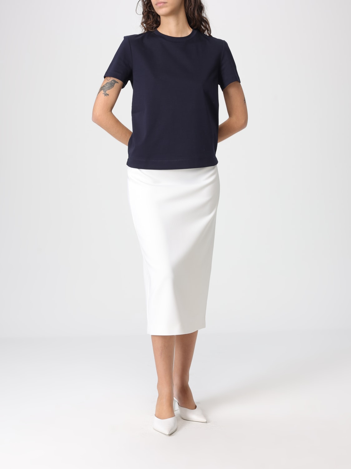 MAX MARA T-SHIRT: T-shirt woman Max Mara, Blue - Img 2