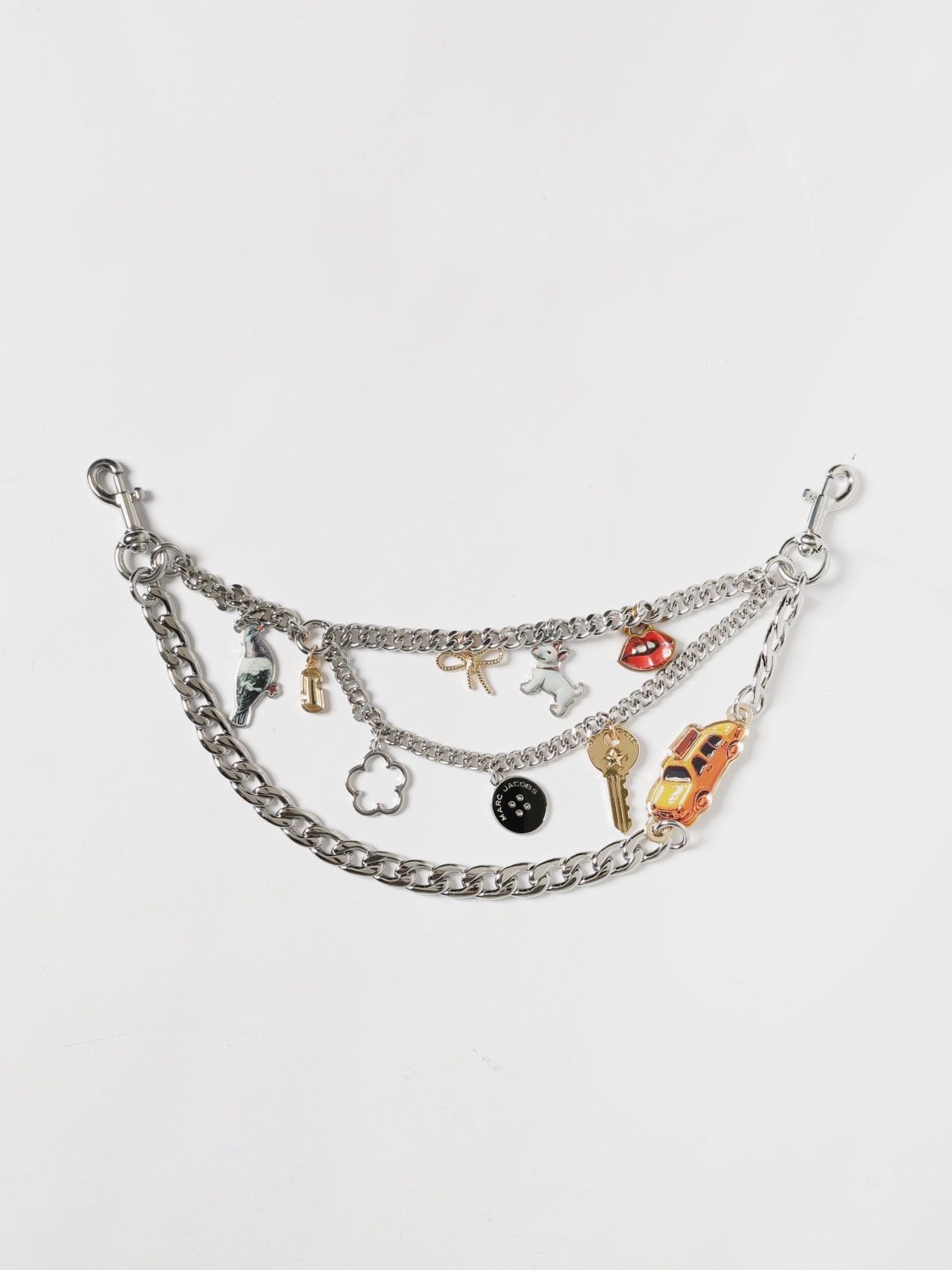 MARC JACOBS SHOULDER STRAP: Key chain woman Marc Jacobs, Silver - Img 1