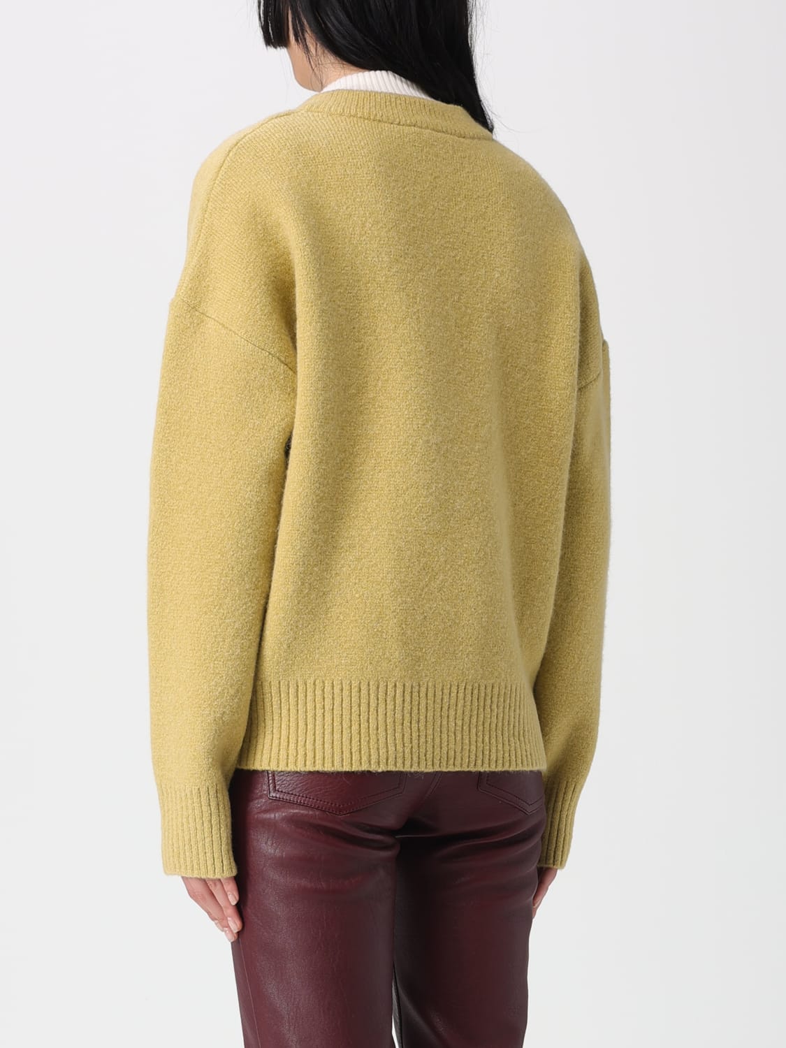 AMI PARIS CARDIGAN: Cardigan woman Ami Paris, Pistachio - Img 2