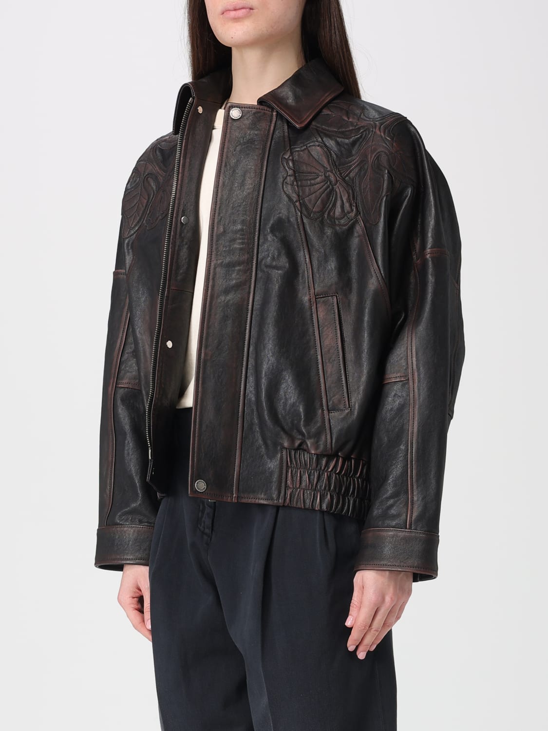 GOLDEN GOOSE JACKE: Jacke damen Golden Goose, Blau - Img 4