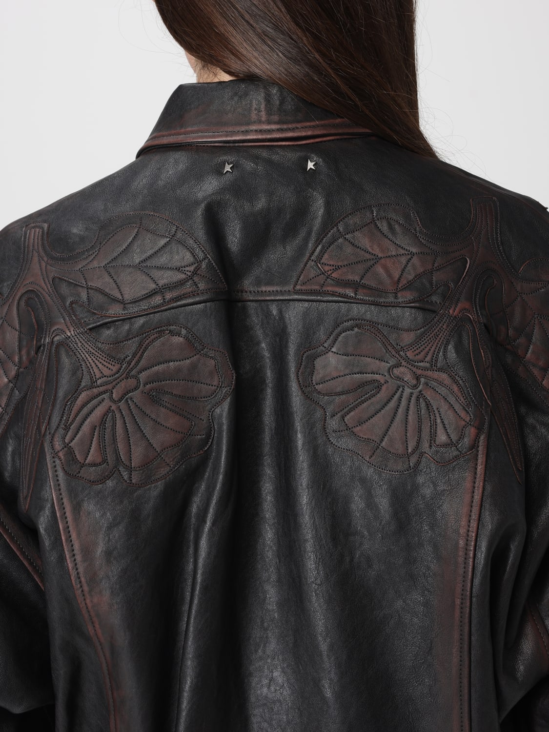 GOLDEN GOOSE JACKE: Jacke damen Golden Goose, Blau - Img 5