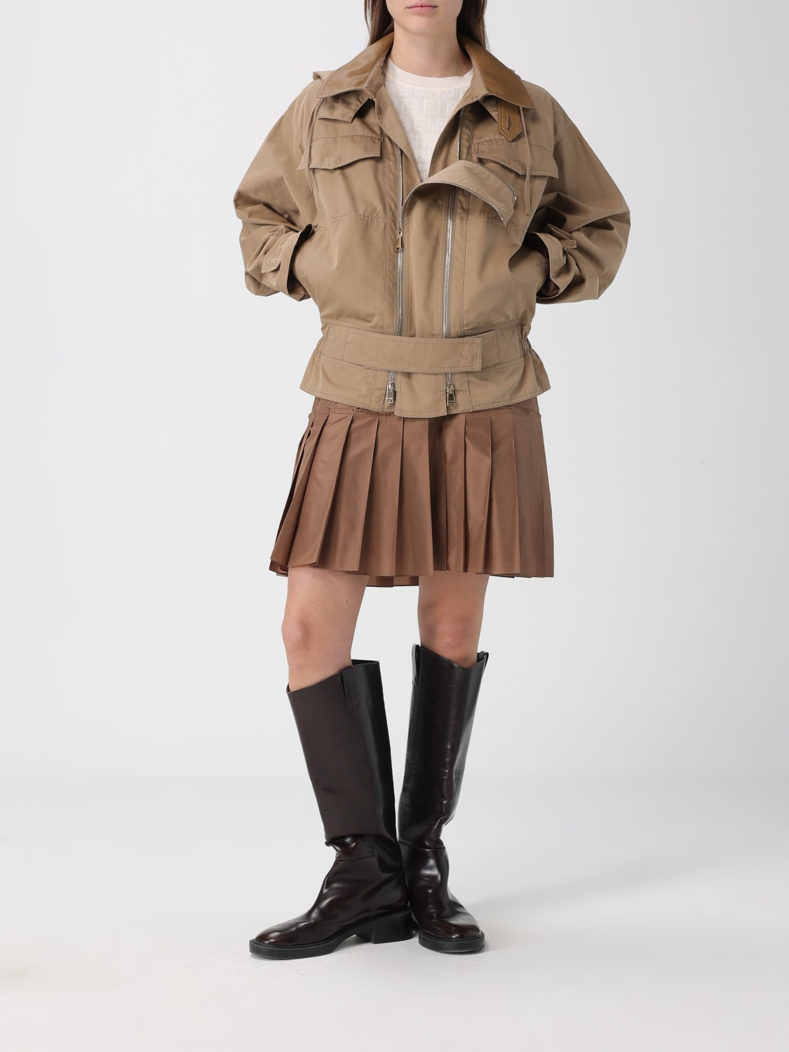 FENDI VESTE: Veste femme Fendi, Beige - Img 2