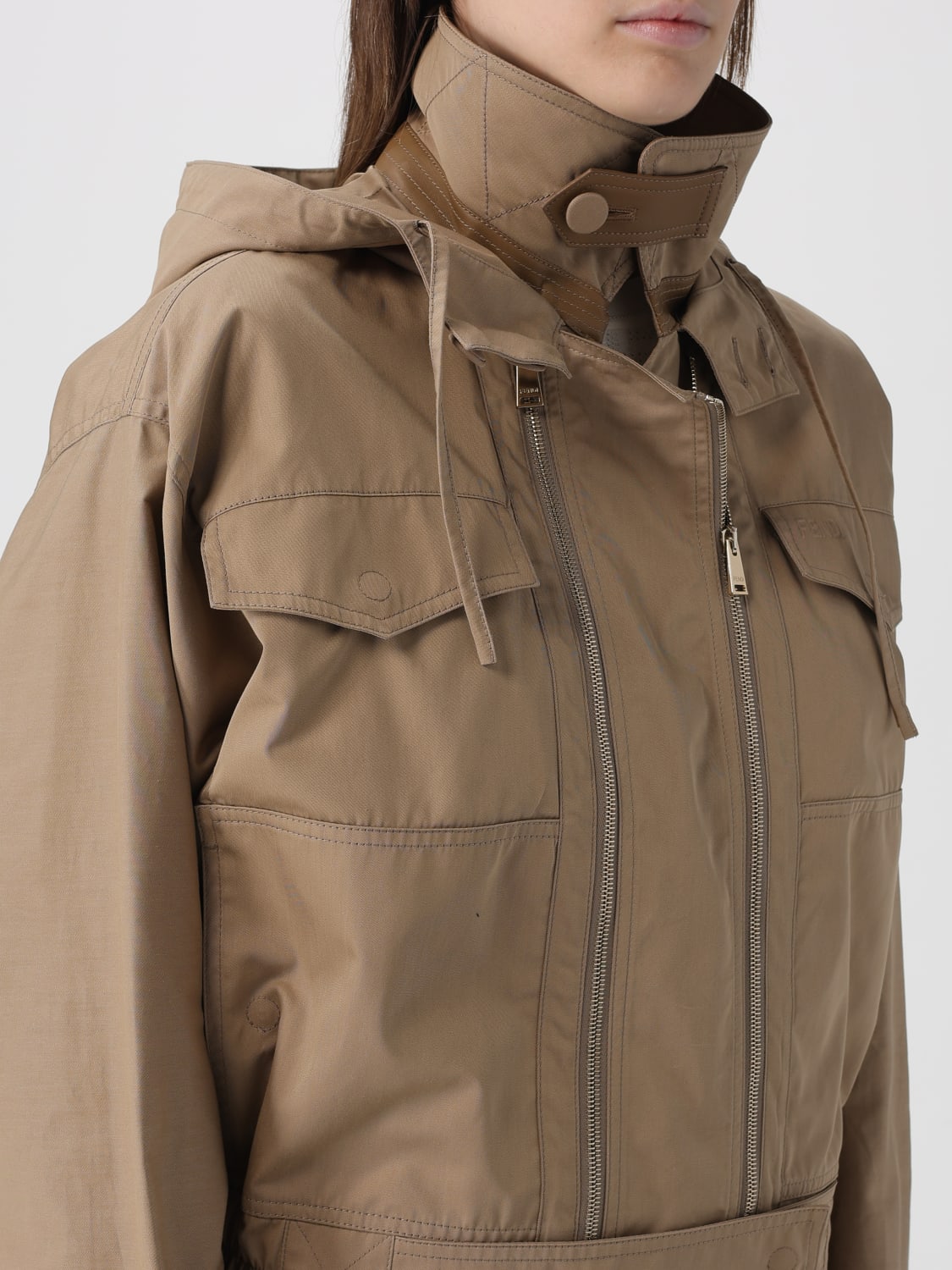 FENDI VESTE: Veste femme Fendi, Beige - Img 5